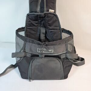 Raise the Woof Outward Hound Pooch Black Front pack Carrier Backpack Small Dog